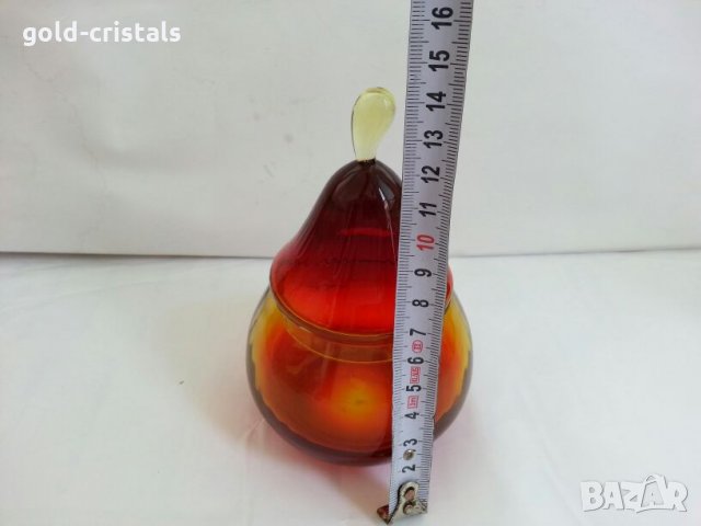 антикварна купа бонбониера български кристал , снимка 2 - Антикварни и старинни предмети - 26820587