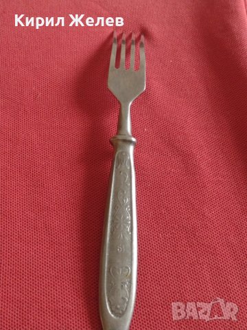 Стара вилица СССР неръждавейка красива орнаментика за КОЛЕКЦИЯ ДЕКОРАЦИЯ БИТОВ КЪТ 42141, снимка 6 - Други ценни предмети - 43862147