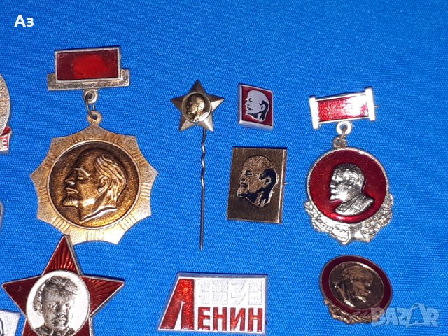 Стари руски значки с Ленин и Ленинград СССР USSR, снимка 3 - Колекции - 38867628
