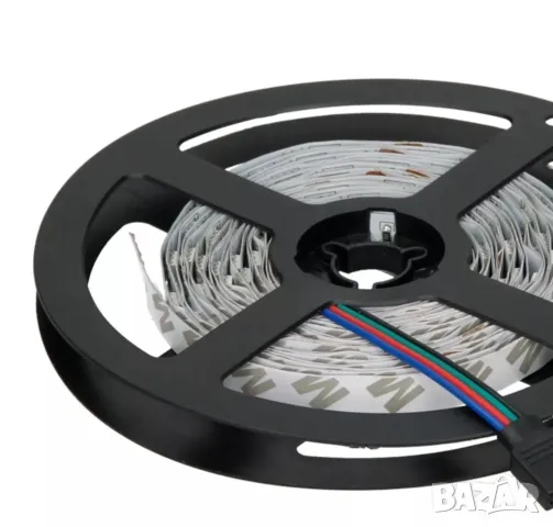 LED лента 5050 SMD RGB 5m 60 LED/m Водоустойчива IP65 резервна лента, снимка 1