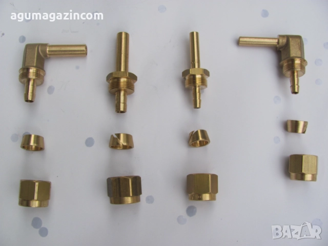 накрайник фитинг връзкка за термопластична тръба  маркуч FARO Standard прав ∅ 6-6 mm  8-8