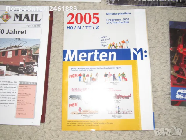 каталози и брошури на модели на влакове, основно HO, 1:87, снимка 7 - Колекции - 48178872