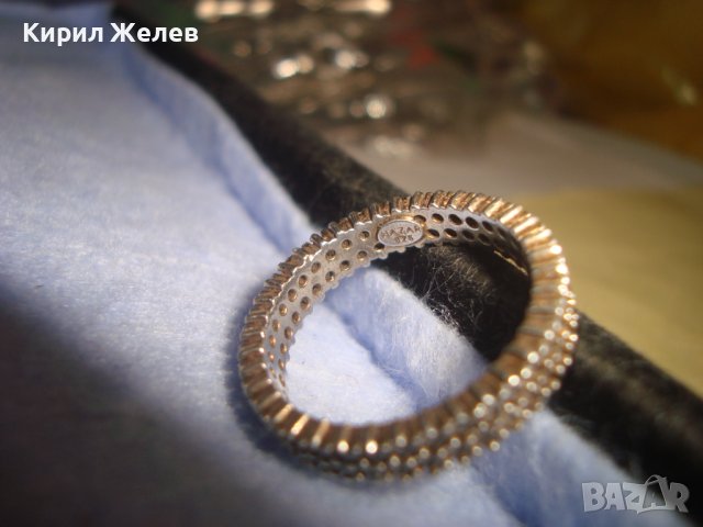 СКЪПОЦЕНЕН ДИЗАЙНЕРСКИ СРЕБЪРЕН ФЕШЪН АРТ ПРЪСТЕН СРЕБРО 925 ХАЛКА с ЦИРКОНИ ЮВЕЛИРНА РАБОТА 27534, снимка 11 - Пръстени - 36866802