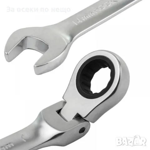 Комплект звездогаечни тресчотни ключове с чупещо рамо 7 части RockForce, снимка 4 - Други инструменти - 50360617