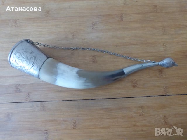 Голяма грузинска чаша рог, снимка 3 - Антикварни и старинни предмети - 44019307