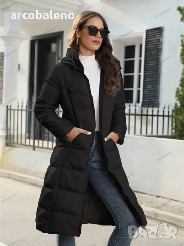 Зимно дамско яке със средна дължина и изчистен дизайн, 2цвята - 023, снимка 13 - Якета - 43010694