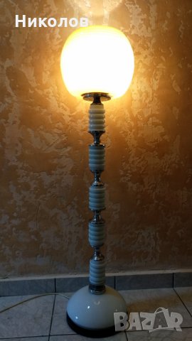 Лампион за хол мрамор,месинг и декоративно стъкло 