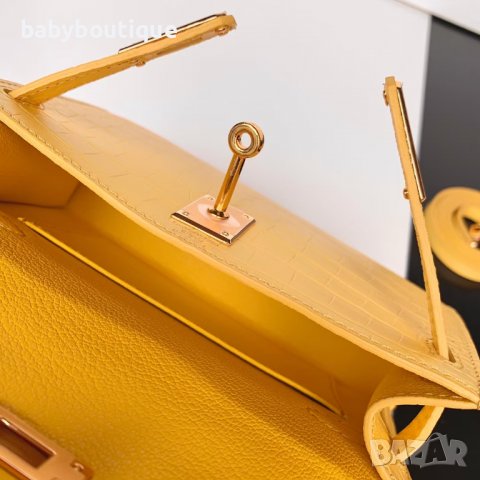 Hermes Kelly Mini yellow , снимка 6 - Чанти - 36780371