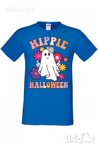 Мъжка тениска Hippie Halloween,Halloween,Хелоуин,Празник,Забавление,Изненада,Обичаи,, снимка 5 - Тениски - 38135440
