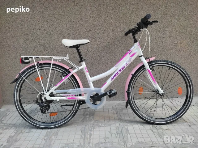 Продавам колела внос от Германия алуминиев юношески велосипед JESSY SHOCKBLAZE 24цола