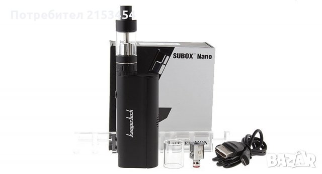 Вейп Кангер Тех KangerTech Subox nano + картомайзер Starter Kit BLACK Editio, снимка 3 - Електронни цигари - 26555645