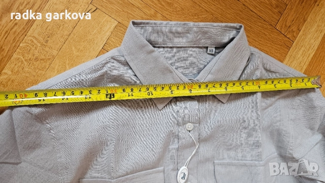 Дамска риза в сиво, снимка 2 - Ризи - 52345616
