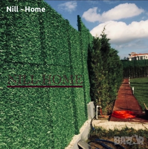 Поцинкована мрежа с декорация ( ИЗКУСТВЕНА ТРЕВА ) 4 мм. Тел / 40 мм. Око, снимка 6 - Огради и мрежи - 52303156