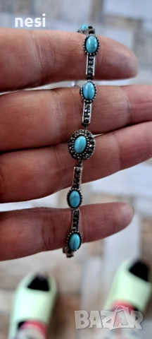 Гривна с камък тюркоаз