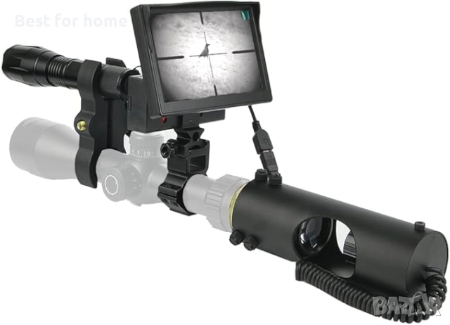  Монокуляр за нощно виждане с HD камера и 5 инчов преносим дисплей