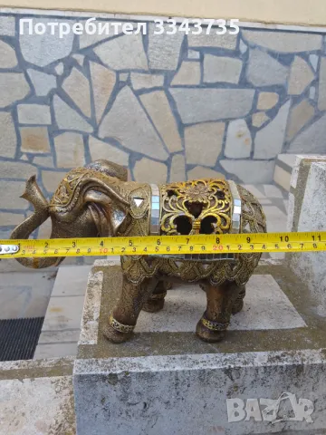 Комплект 2бр.слонове с вдигнат нагоре хобот., снимка 5 - Антикварни и старинни предмети - 49626046