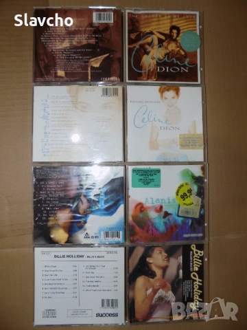 Компакт дискове на-Celine Dion–The Colour Of My Love,Falling Into/Alanis Morissette/ Billie Holiday, снимка 8 - CD дискове - 38590892