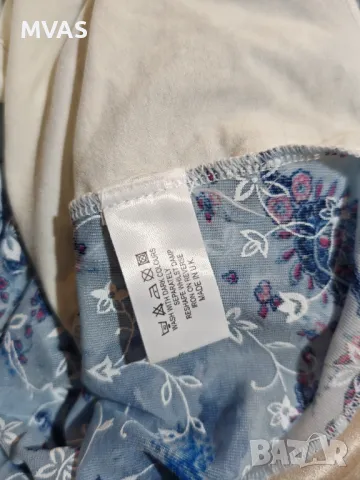 Нова воалена блузка М размер светло синя , снимка 4 - Корсети, бюстиета, топове - 49756433