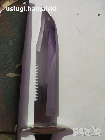 Голям ловен нож, снимка 2 - Антикварни и старинни предмети - 53396624