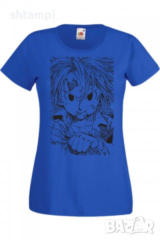 Дамска тениска The Seven Deadly Sins Meliodas 02,Анимация,игра,Празник,Повод., снимка 4 - Тениски - 37985743