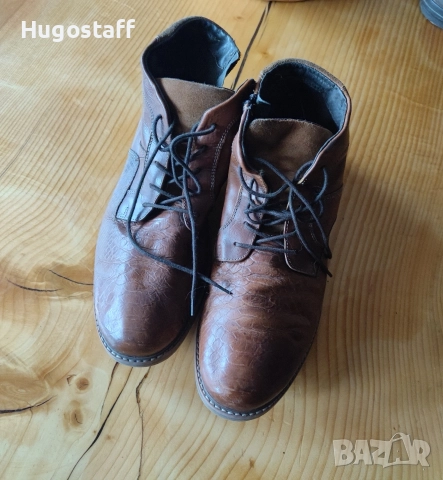 Винтидж мъжки бутикови Calzolai италиански кожени обувки боти45