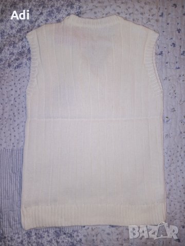 Плетен пуловер без ръкави, снимка 4 - Детски пуловери и жилетки - 34268648