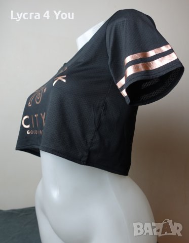 L/XL къса блузка/кроп топ с надпис NY City, снимка 4 - Корсети, бюстиета, топове - 43266825