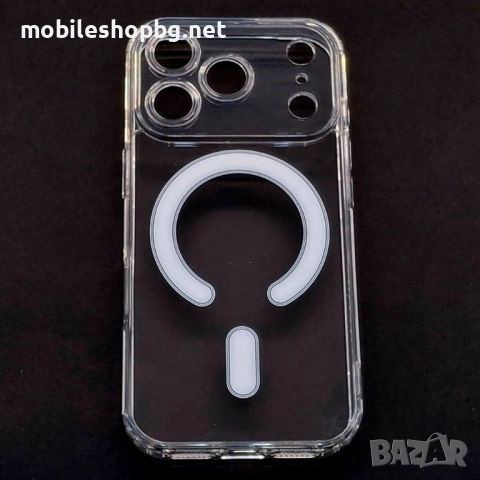iPhone 17 Pro кейс прозрачен MagSafe защита на камерите, снимка 4 - Калъфи, кейсове - 51932040