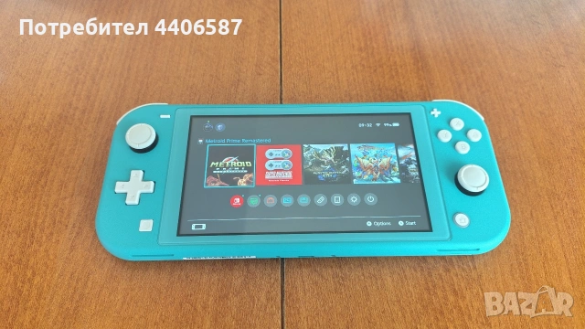 Nintendo Switch Lite тюркоаз + 128 GB micro SD, снимка 4 - Nintendo конзоли - 53473328