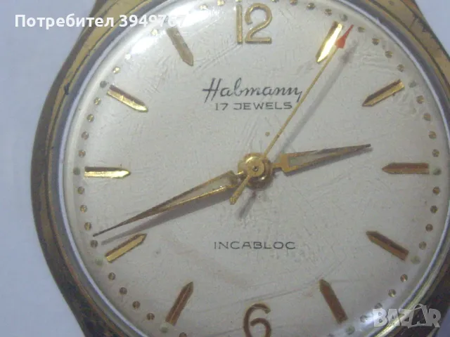 Стар позлатен мъжки часовник., снимка 4 - Мъжки - 49935386