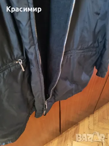 Черно яке с качулка, сезон пролет-есен, снимка 3 - Якета - 50353779