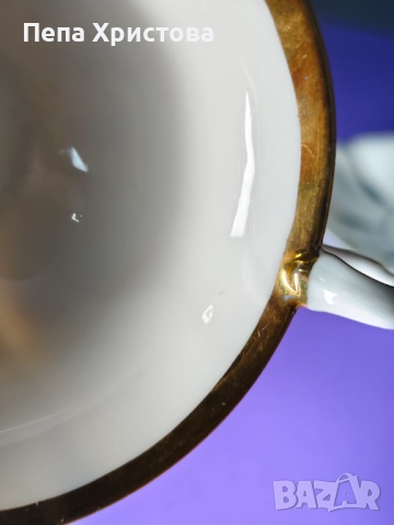 Чаша за кафе (мока) Carl Tielsch Altwasser "Barock Gold", снимка 9 - Чаши - 51476373