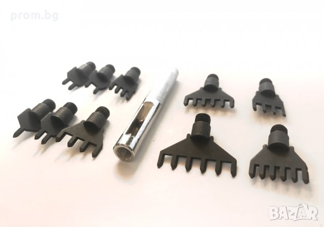 кожарски, сарашки вилици 4 мм, 5 мм и 6 мм, 10 части, снимка 2 - Други инструменти - 35534756