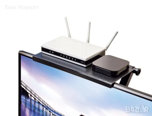 Настолна стойка за екран тип рафт, снимка 2 - Други стоки за дома - 49238020