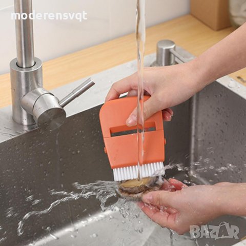 Многофункционална белачка с четка за плодове и зеленчуци 3в1, снимка 4 - Аксесоари за кухня - 40187107