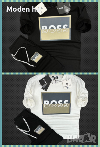 Последни бройки! Boss мъжки летни екипи /тениска и къси панталони/ висок клас реплика, снимка 1