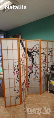 Параван в японски стил със 5 панела , снимка 2 - Други - 53282618