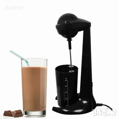 Миксер за фрапе, 100W, 450мл.мерителна чаша, Черен, бял, снимка 4 - Други - 47291542