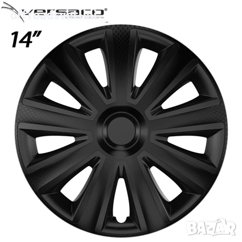 4 Броя Тасове за джанти 14'' Versaco Carbon Aviator - Black