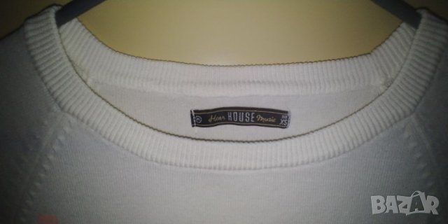 Тънък памучен пуловер нa House, XS, снимка 6 - Блузи с дълъг ръкав и пуловери - 40298751