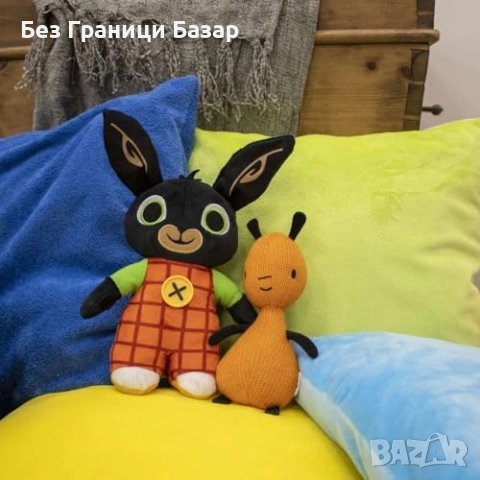 Нови Детски плюшени герои Bing и Flop – идеален подарък за малчугани, снимка 3 - Плюшени играчки - 52542411