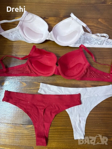 Комплект два сутиена 75Б и прашки размер М , снимка 2 - Бельо - 53357648