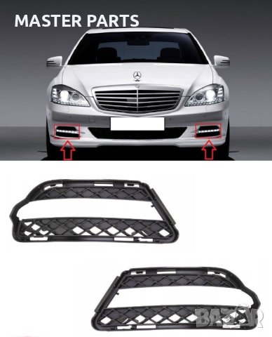 Декоративна решетка за дневна светлина Mercedes w221 2009-2013 facelift 