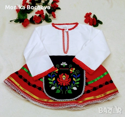 Бебешки и детски народни носии за Лазарица, снимка 18 - Детски комплекти - 53289506