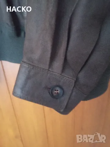 Мъжко Кожено Яке от Естествен Набук Ръчна Изработка Размер 56 Made in West Germany , снимка 8 - Якета - 47693546