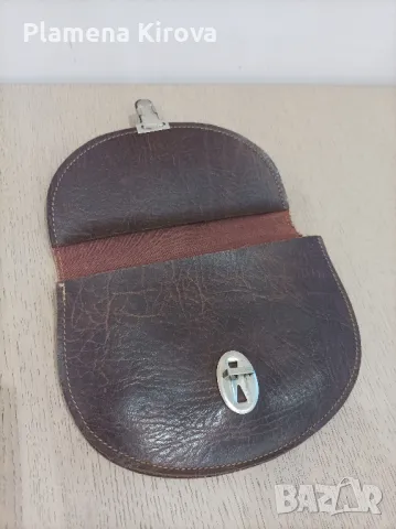Ретро чантичка за документи | Естествена кожа, снимка 3 - Антикварни и старинни предмети - 48337192