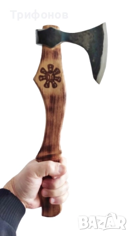 Брадва в прабългарски стил - ръчна изработка, снимка 5 - Други инструменти - 52927480
