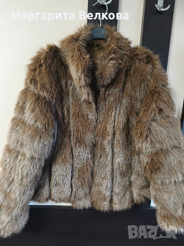 Дамско кафяво палто