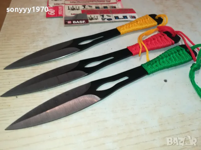 ТРИ НОЖА ЗА КОЛЕКЦИЯ ИЛИ ПОЛЗВАНЕ 2102251037, снимка 12 - Ножове - 49218627