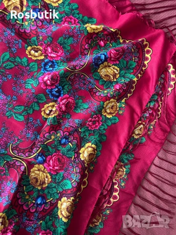 Традиционен руски вълнен шал , снимка 5 - Шалове - 53259817